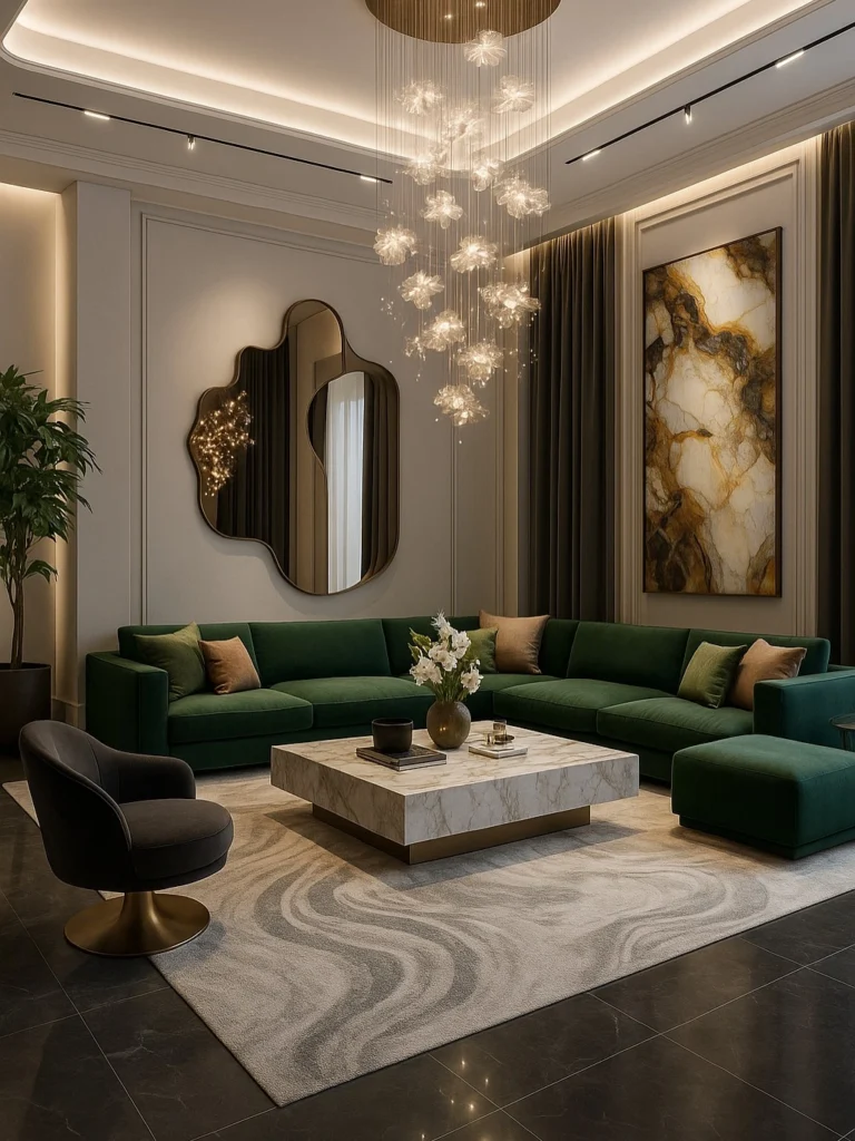 Living Room Decor Ideas to Create a Luxurious and Modern Space 3 Modern living room decor with soft neutral colors, stylish sofa, and minimal accessories