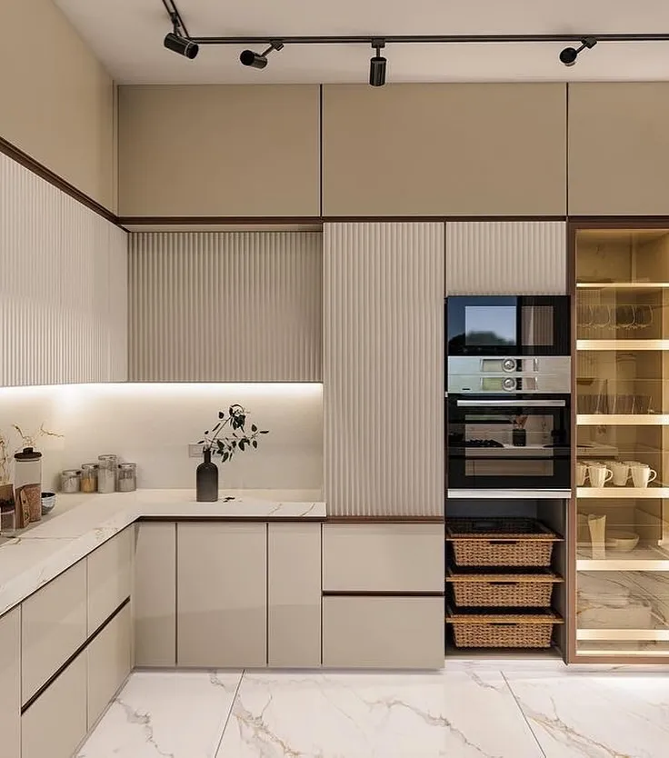 minimalist modern kitchen decor with clean cabinetry