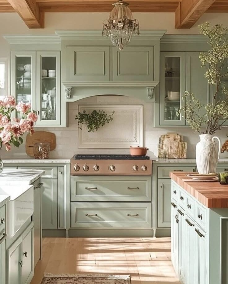 13+ Modern Kitchen Design Ideas for a Stylish and Functional Home 13 Classic modern kitchen with detailed cabinets, island countertop, and elegant lighting