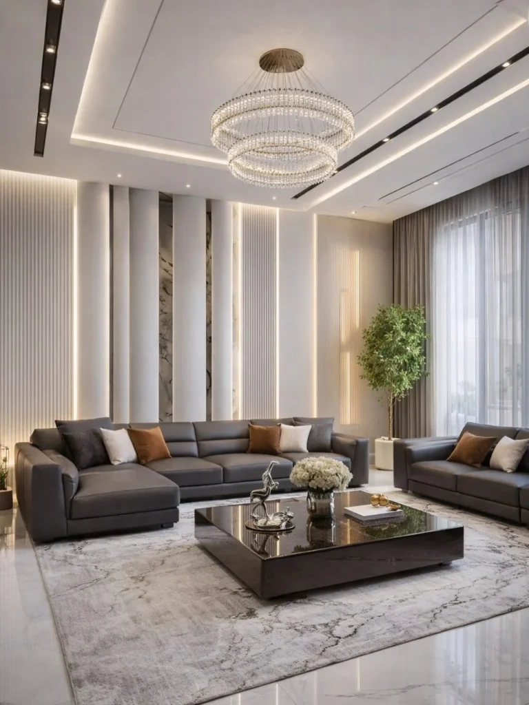 25 Small Living Room Decor Ideas That Make Your Space Look Bigger 7 cozy small living room with neutral area rug and modern sectional