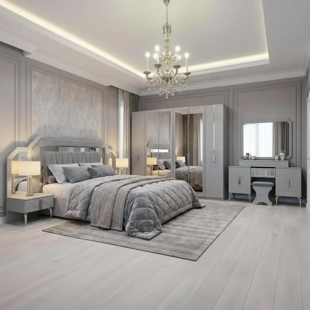 11 Luxurious Modern Bedroom Ideas That Feel Calm, Cozy & Elegant 5 modern cozy bedroom with warm bedside lighting and soft curtains