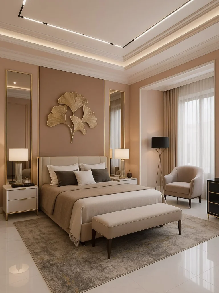 11 Luxurious Modern Bedroom Ideas That Feel Calm, Cozy & Elegant 4 cozy bedroom with floating bed and warm under-bed LED lighting