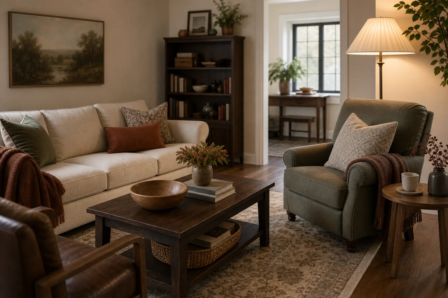 19 Fall Living Room Decor Ideas for 2026 That Feel Cozy and Collected 18 Cozy fall living room refreshed by rearranged furniture, books and existing textiles